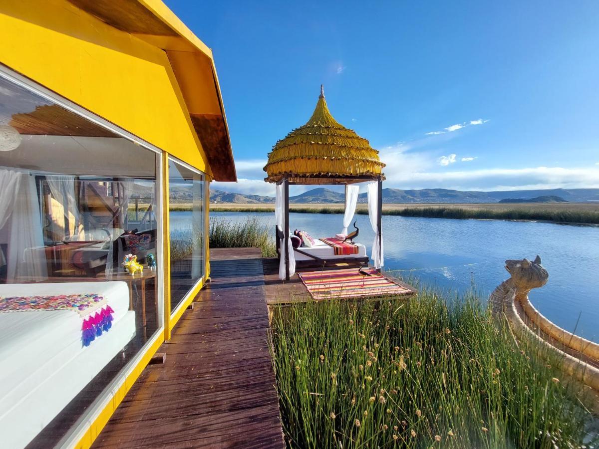 Uros Lodge Peru Пуно Екстериор снимка